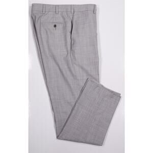 Suitsupply Soho 100% Wool Super 120s 29x27 Light Gray Flat Front VBC Dress Pants